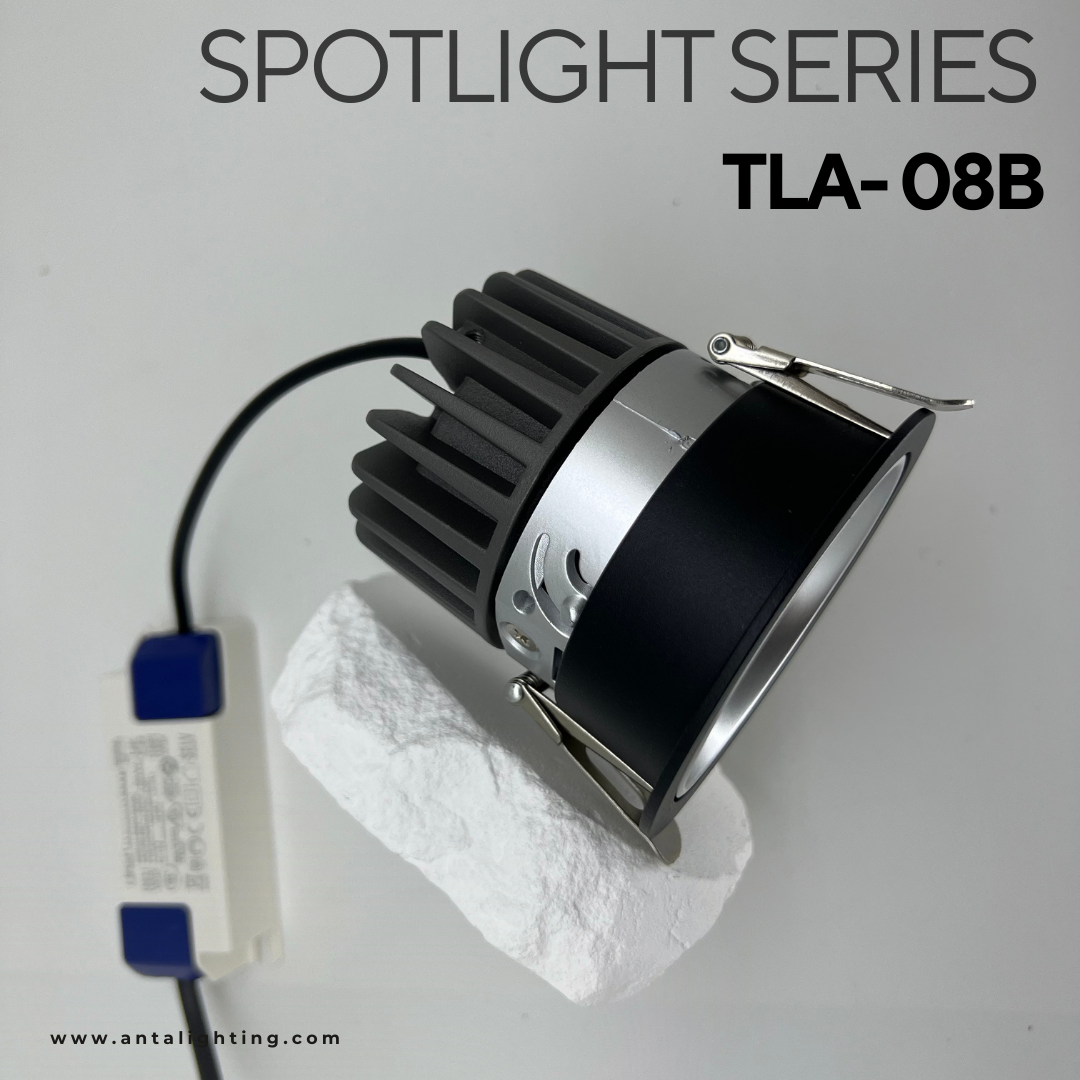 Đèn Spotlight Âm Trần Viền Đen TLA-08B ANTA - ảnh 5