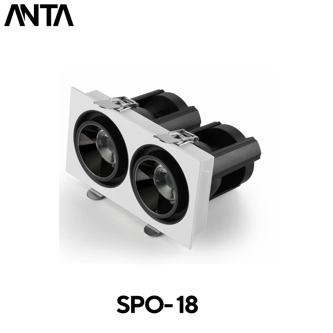 Đèn Spotlight Chiếu Điểm Đôi Âm Trần SPO-18 ANTA